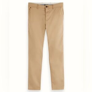 NWT Scotch & Soda Mott Super-Slim Chino Pants in Sand
